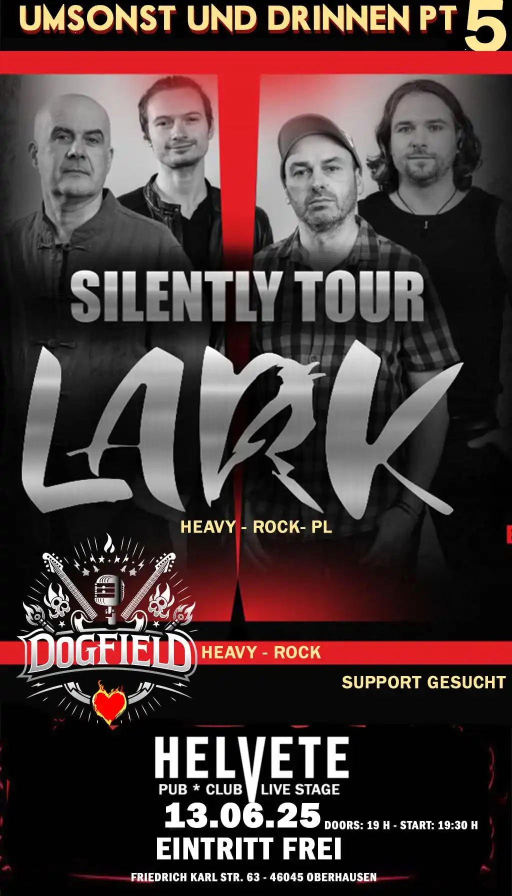 Image from Helvete Oberhausen: Bereit für eine volle Ladung Rock? LARK steht in den Startlöchern, um...