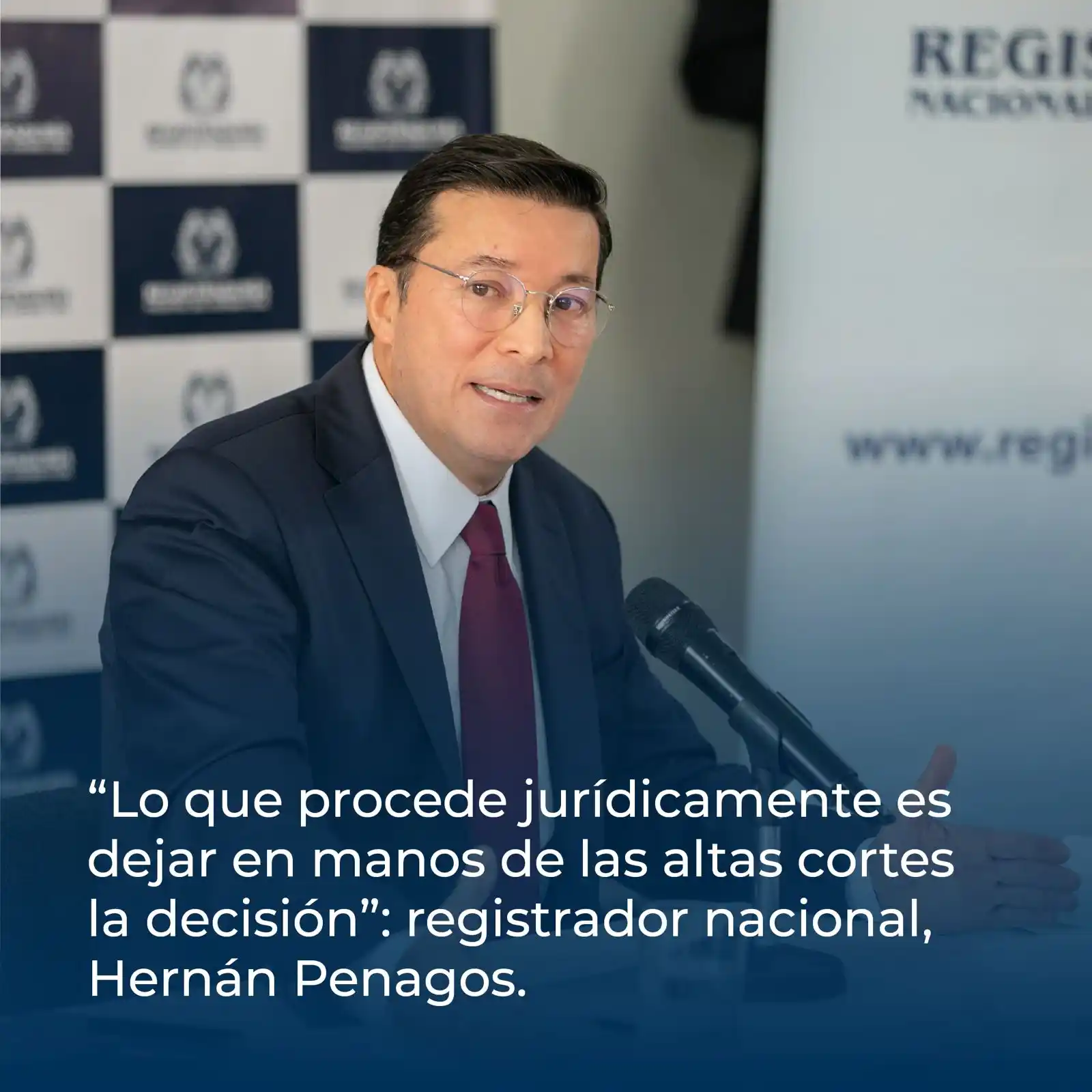 Image from Registraduría Nacional del Estado Civil: 📝 *_Boletín de prensa_* El registrador nacional del Estado Civil, He...