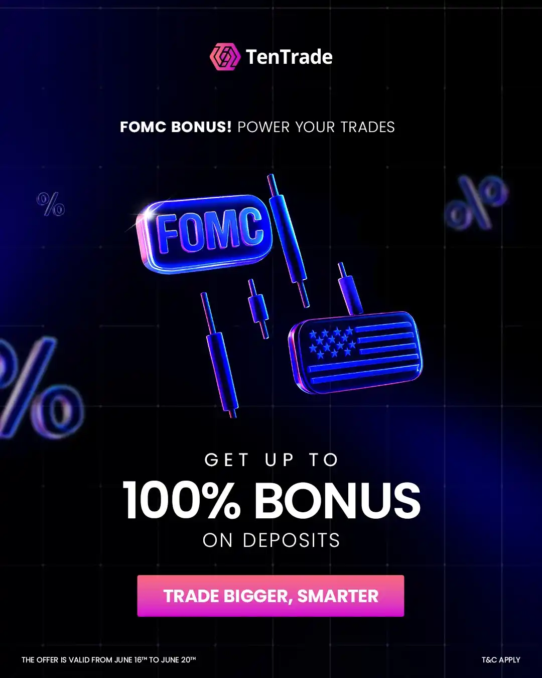 Image from TENTRADE AFRICA: BOOM 100% BONUS ALERT ON DEPOSITS! FOMC week is heating up and so is ...