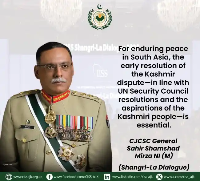 Image from Center for International Strategic Studies,AJK: 🌍CISS AJK Updates | 🔊 At IISS Shangri-La Dialogue 2025, 🇵🇰Pakistan...