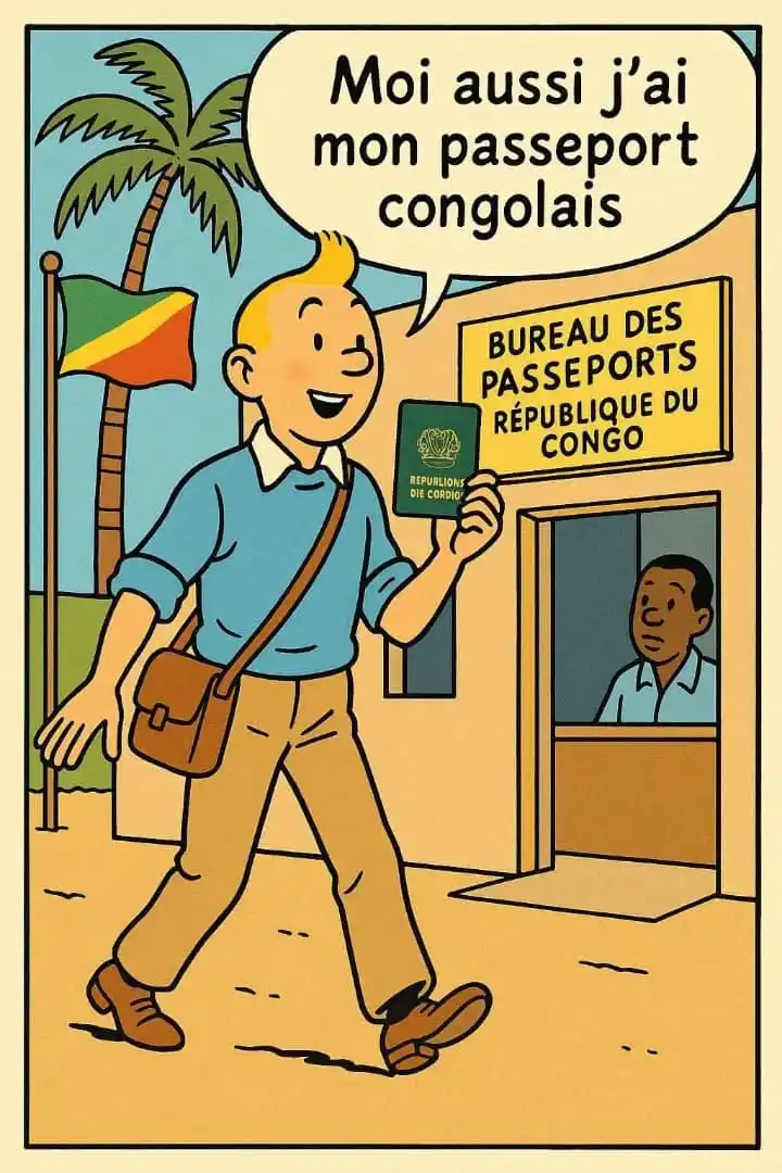 Image from MBONGUI-KANDZA LIBERTÉ VÉRITÉ 242: CONGO PASSEPORTS : À la Préfecture de Brazzaville, enfin, la délivran...