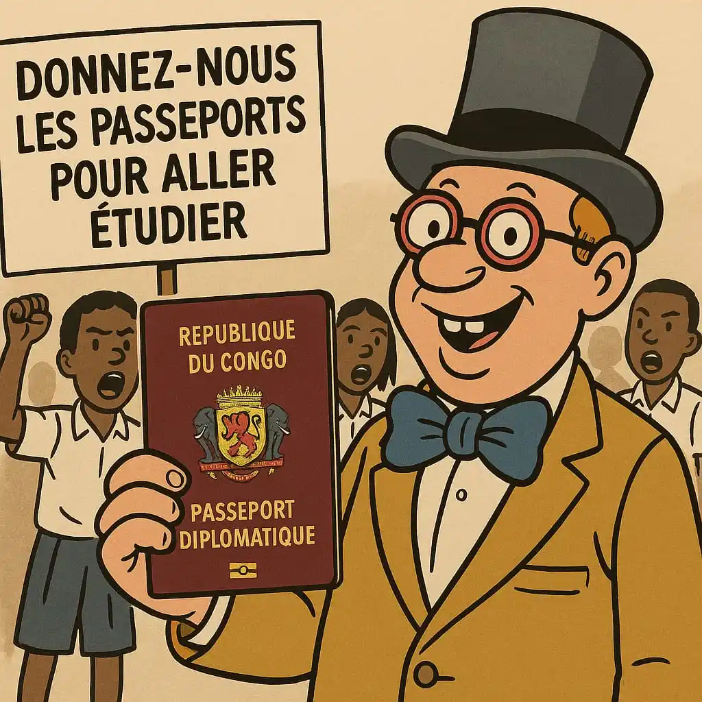Image from MBONGUI-KANDZA LIBERTÉ VÉRITÉ 242: CONGO STOCKS PASSEPORTS : Priorité est donnée aux étudiants et malade...