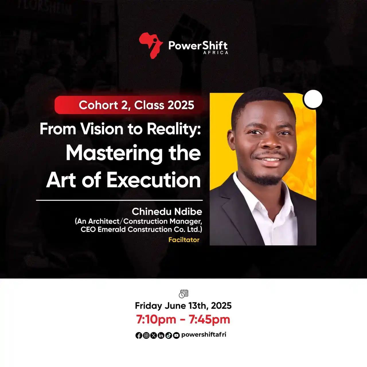 Image from Power Shift Africa ✅: Don’t miss out on Today’s power-packed session: 🎯 From Vision to Re...
