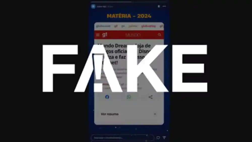 g1 Fato ou Fake post