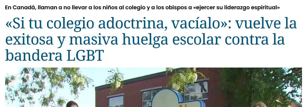 Image from ACCIÓN CONCIENCIAR CANARIAS: En Canadá, algunas escuelas tienen ausentismo del 70% de sus estudiant...
