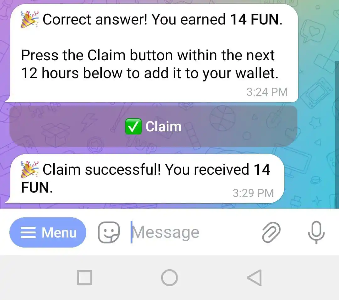 Image from Ride 9M Tech: FUN Token Airdrop ✅ اب 1 سوال کا جواب دینے پر 14 ٹوکن مل رہے- روز 20 ...