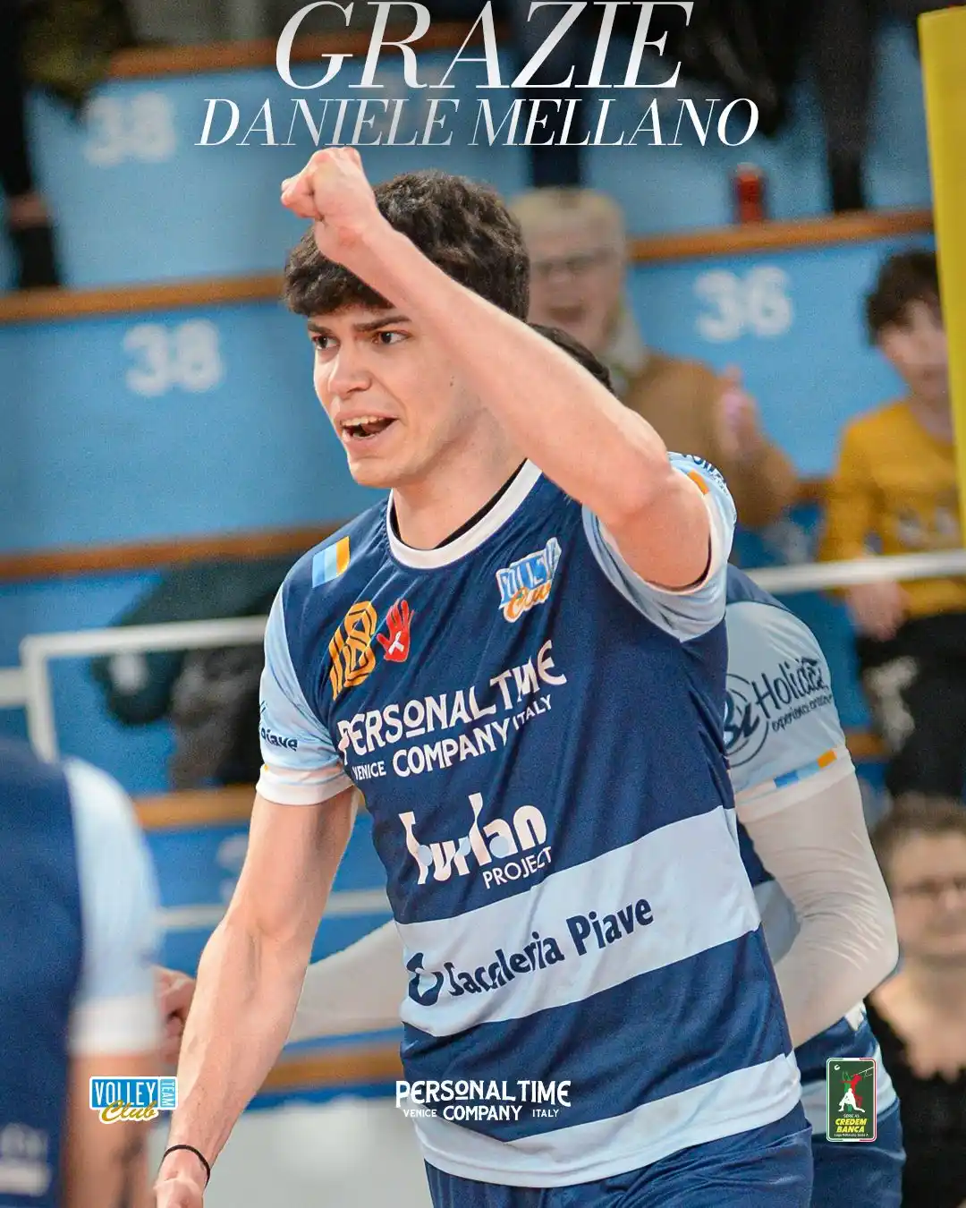 Image from Volley Team San Donà: 🏐 GRAZIE DANIELE. ➡ Dopo una stagione in maglia Personal Time, saluti...