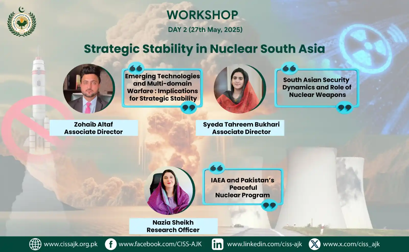 Image from Center for International Strategic Studies,AJK: ♦️Happening Now♦️ 🚨Day 2 of CISS AJK Workshop 2025 | ✨Strategic Stab...