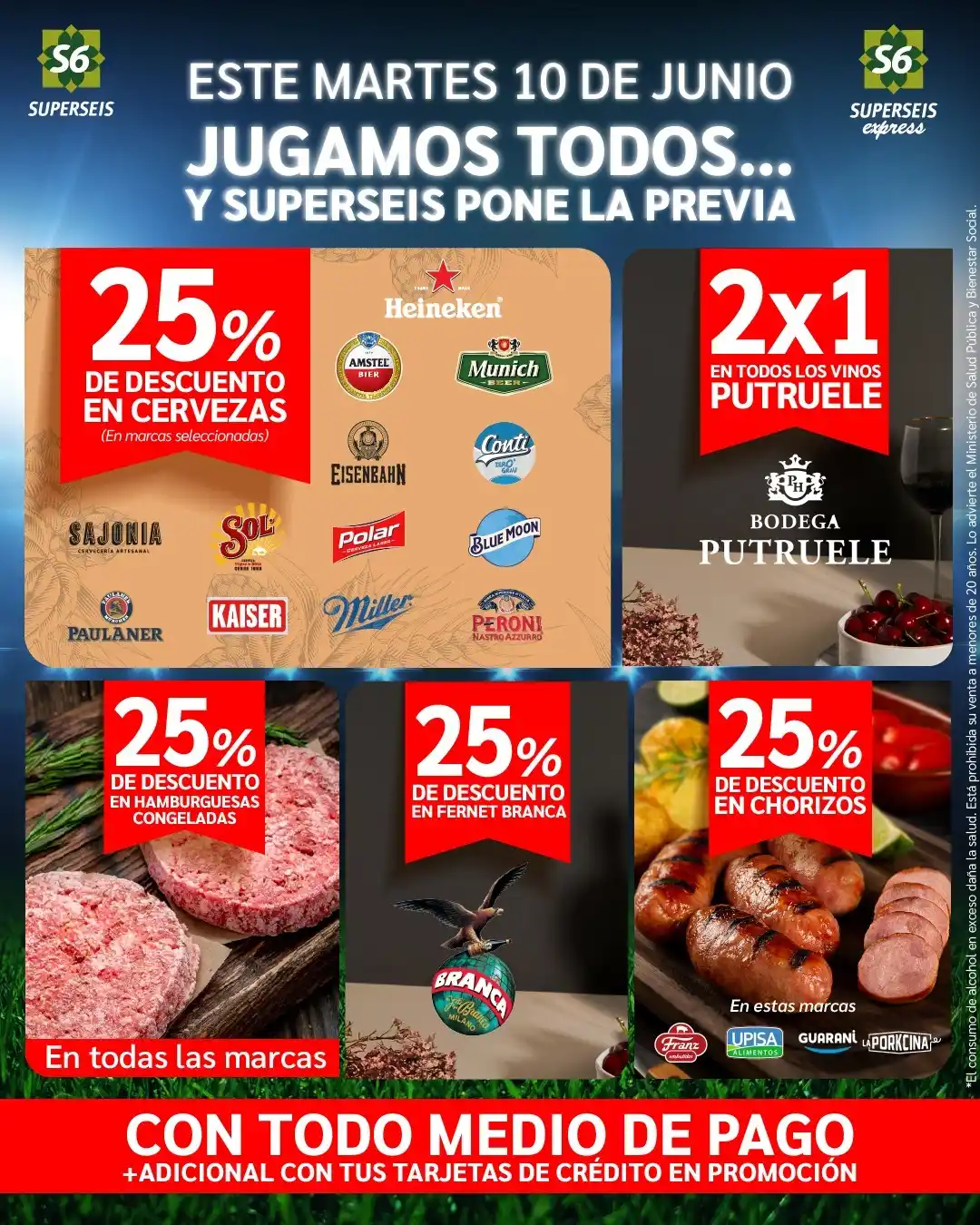 Image from Superseis: Hoy martes 10 de junio, encontrá las mejores ofertas: 🔹 25% de descu...
