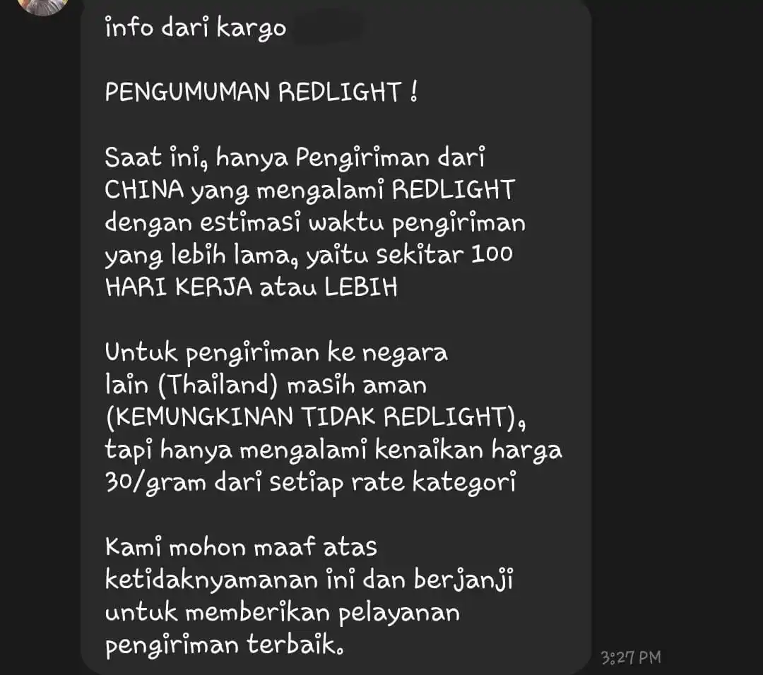 Image from 𝐂𝐢𝐧𝐚𝐦𝐨𝐥𝐥 | OPEN GROUP ORDER: *❕INFO* Mohon Maaf untuk orderan *batch April, Mei dan Juni* akan men...