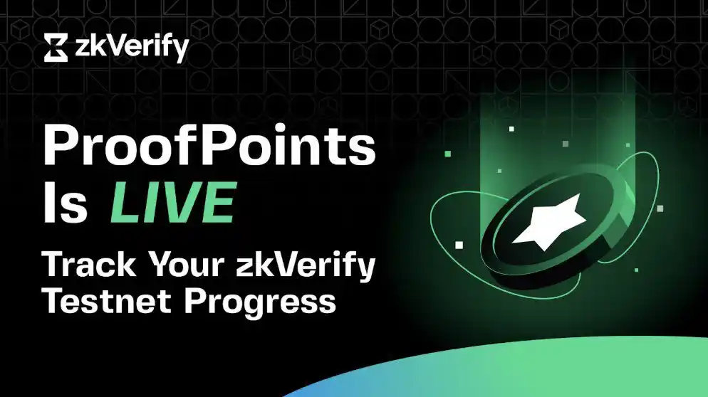 Image from AYSTAR CRYPTO SAGA: 🚨 It’s official: ZkVerify ProofPoints is 𝗟𝗜𝗩𝗘! Your zkVerify Tes...