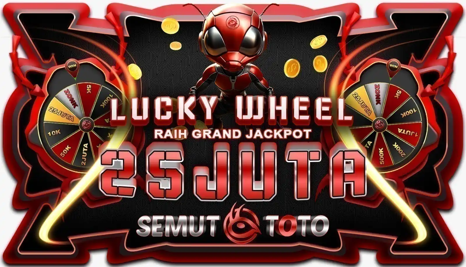 Image from SEMUTTOTO: jangan lupa putar LUCKYSPIN anda setiap hari bosku^^ Putar LUCKYSPIN s...