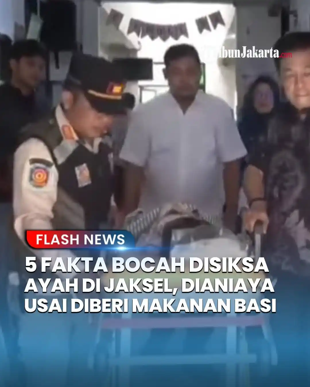 Image from TRIBUNJAKARTA.COM: Lima fakta bocah perempuan diduga dianiaya ayahnya telantar di Pasar K...