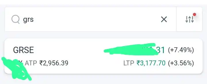 Image from Share Market Zone📈📉: Lo ji lo GRSE v swing ma 7.5% de gya hold ya book accordingly 🙏💸💸...
