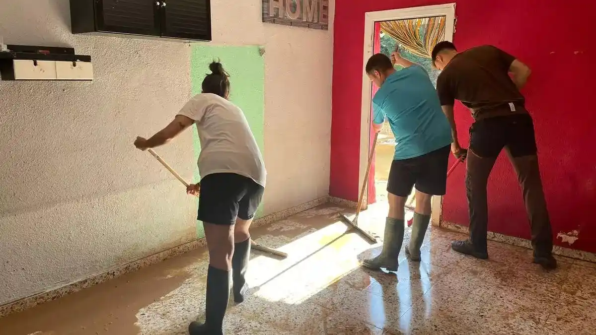 Image from El Periódico de Aragón: 👉Los pueblos afectados por las tormentas, tres días después: "Trabaja...
