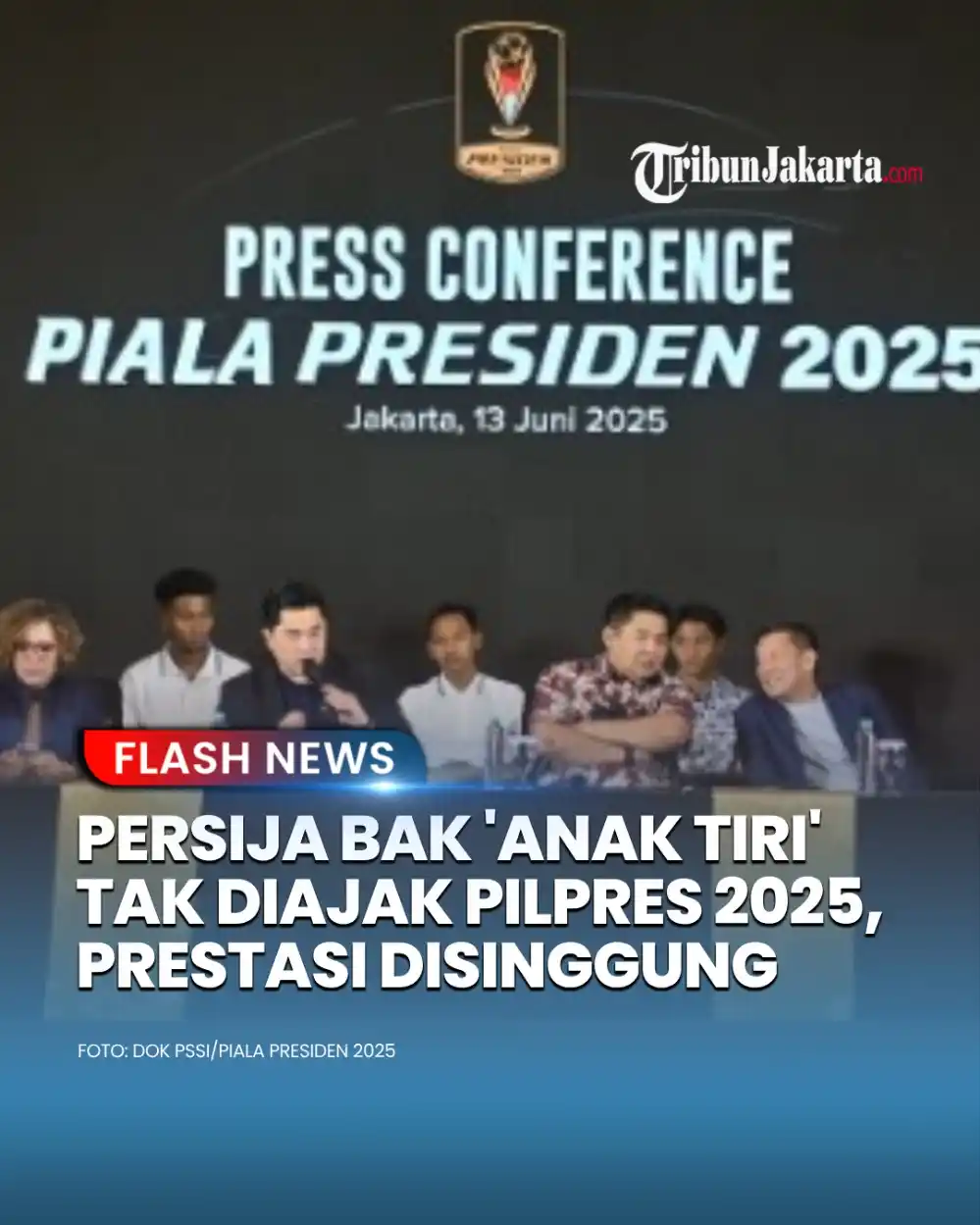 Image from TRIBUNJAKARTA.COM: Persija Jakarta menjadi satu tim yang tak diajak berlaga di Piala Pres...