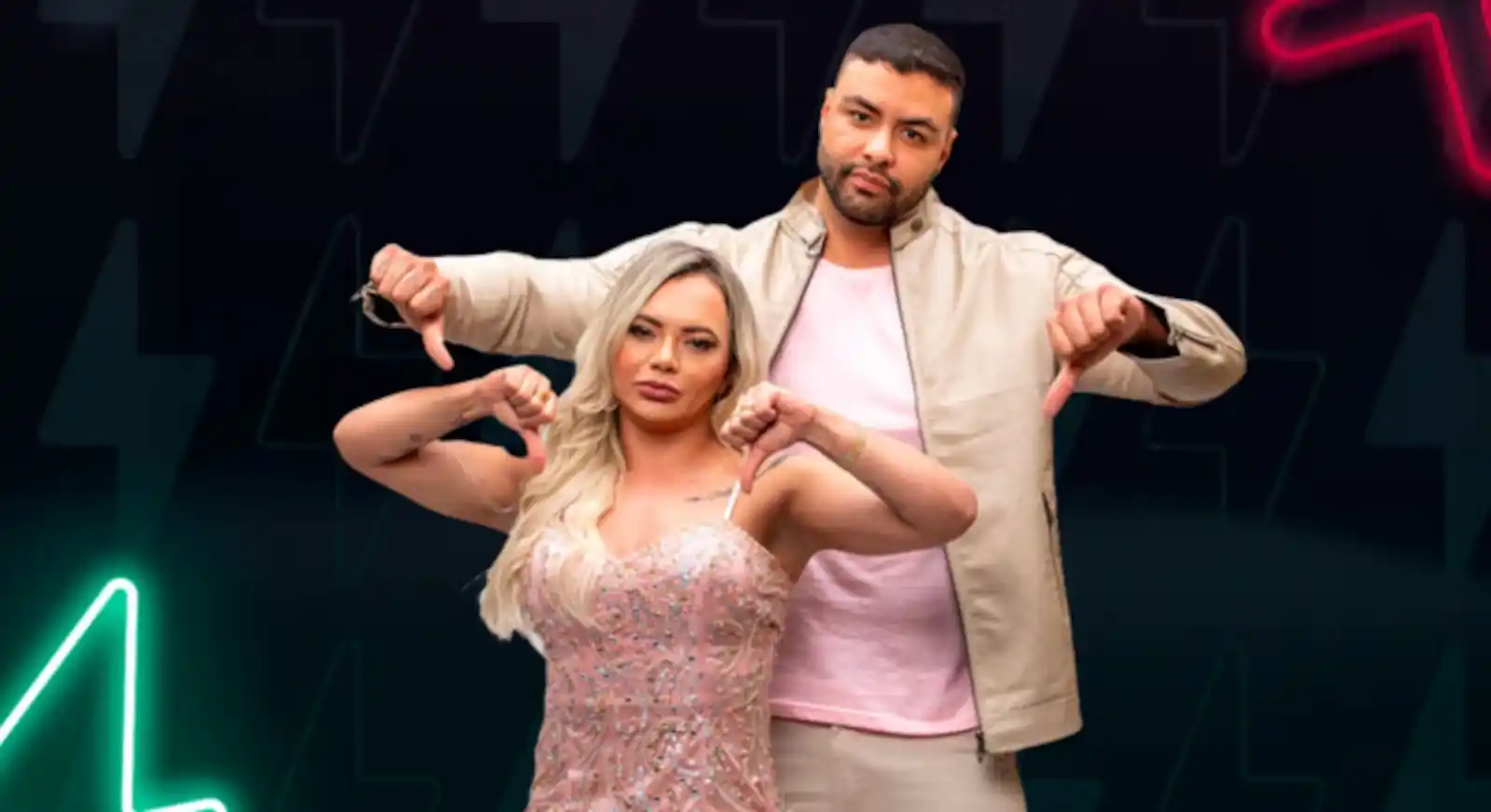 Image from NE10 | Novelas e Televisão: 🎯*Power Couple Brasil 7: Adriana e Dhomini são salvos e Ana Paula e A...