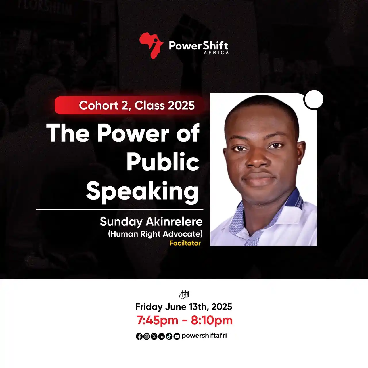 Image from Power Shift Africa ✅: Public speaking is a superpower and this Friday, we’re unlocking it! �...