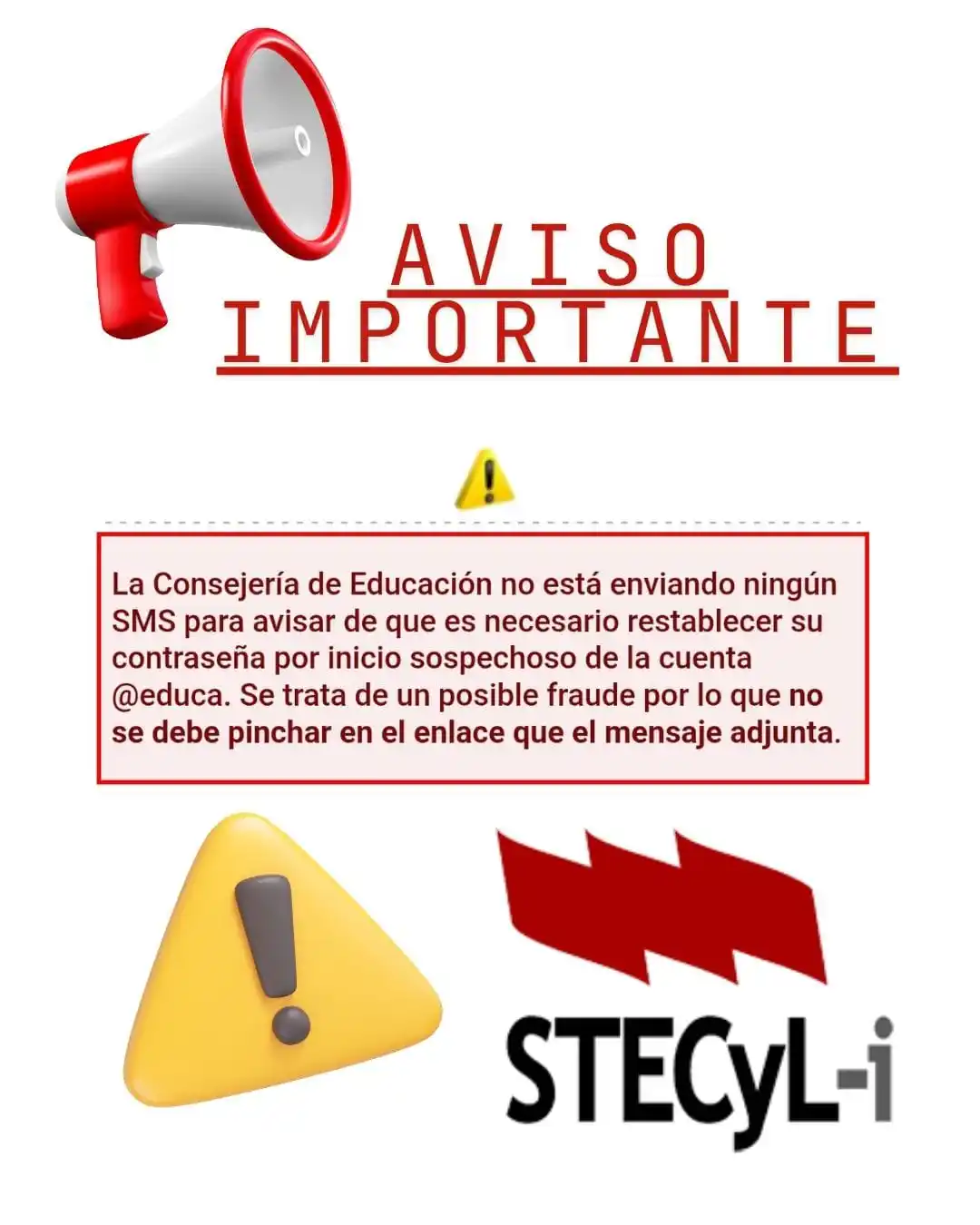 Image from Sindicato STECyL-i: 📢 <a class="text-blue-500 hover:underline cursor-pointer" href="/hash...