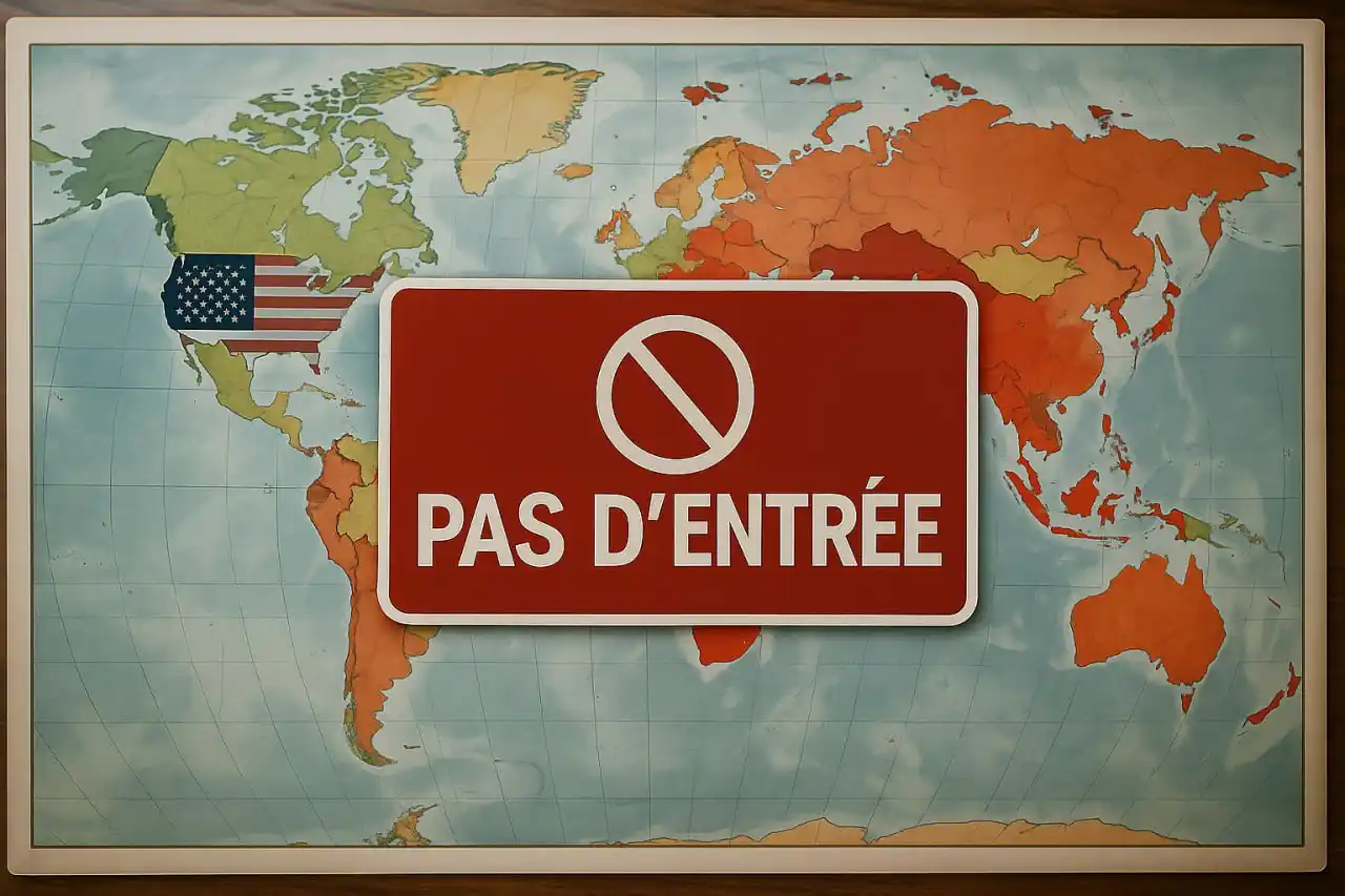 Image from L'Info en Clair: 🇺🇸 Trump envisage d’interdire l’entrée aux USA de 25 autres pays afr...