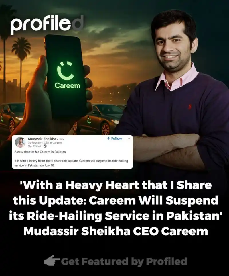 Image from Political Views: *'With a heavy heart that I share this update: Careem will suspend its...