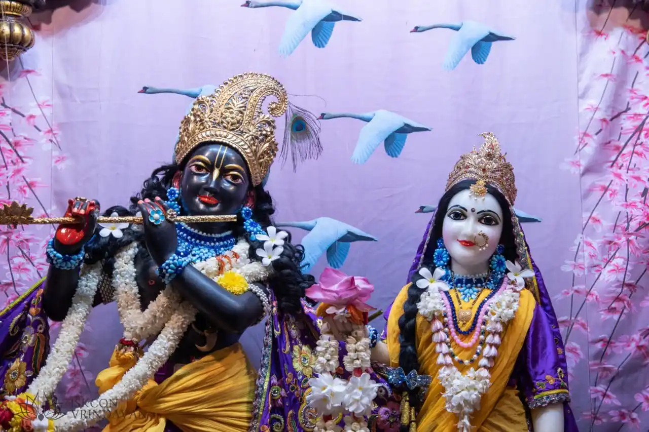 Image from ISKCON Vrindavan Official: 18 Jun 2025 - Mangal Aratik Darshan Wednesday Vrindavan, India Saptam...