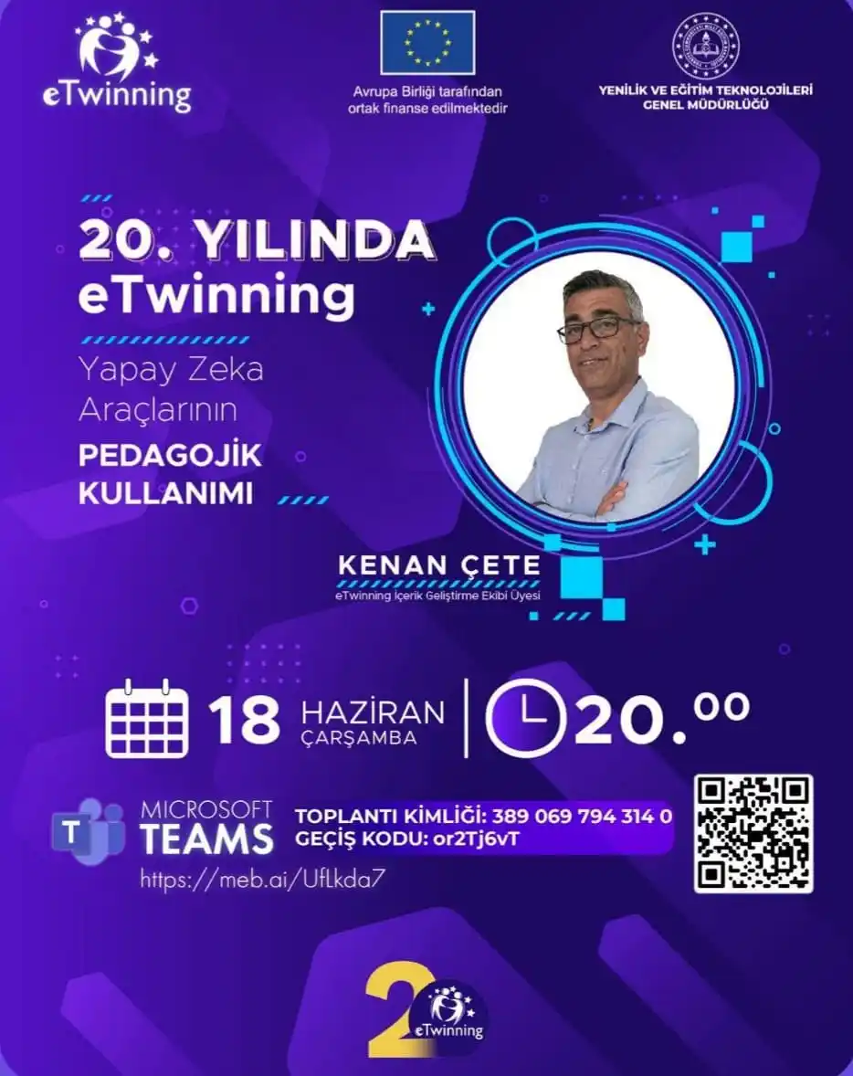 Image from Web'de Öğren Platformları: 🎊20. Yılında eTwinning🎊 ✅ Yapay Zeka Araçlarının Pedagojik Kullanım...