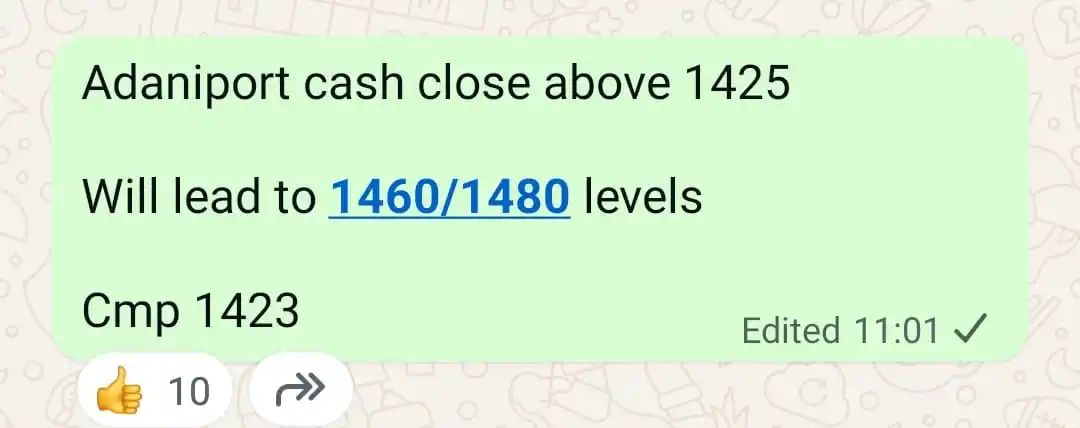 Image from Niftystocktrend Charts: *Adaniports cash 1494 from 1423* 1st tgt 1460 achieved 💯 2nd tgt 14...