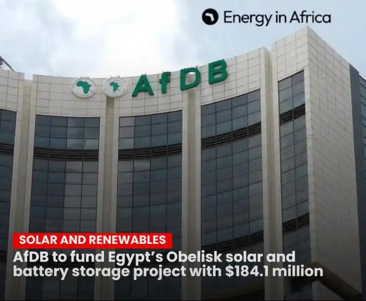 Image from African & Caribbean Energy Network : AfDB to fund Egypt’s Obelisk solar and battery storage project with $1...