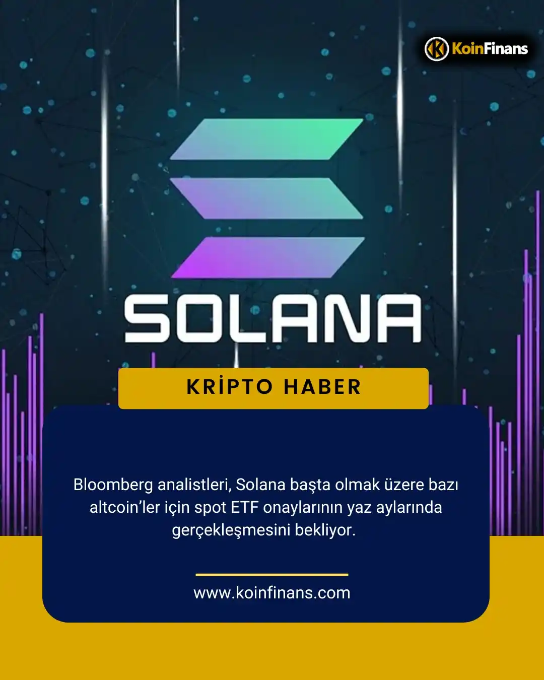 Image from KoinFinans: *Altcoin ETF Yazı Başlıyor: Solana Liderliğinde Onaylar Yolda* 👇 Blo...