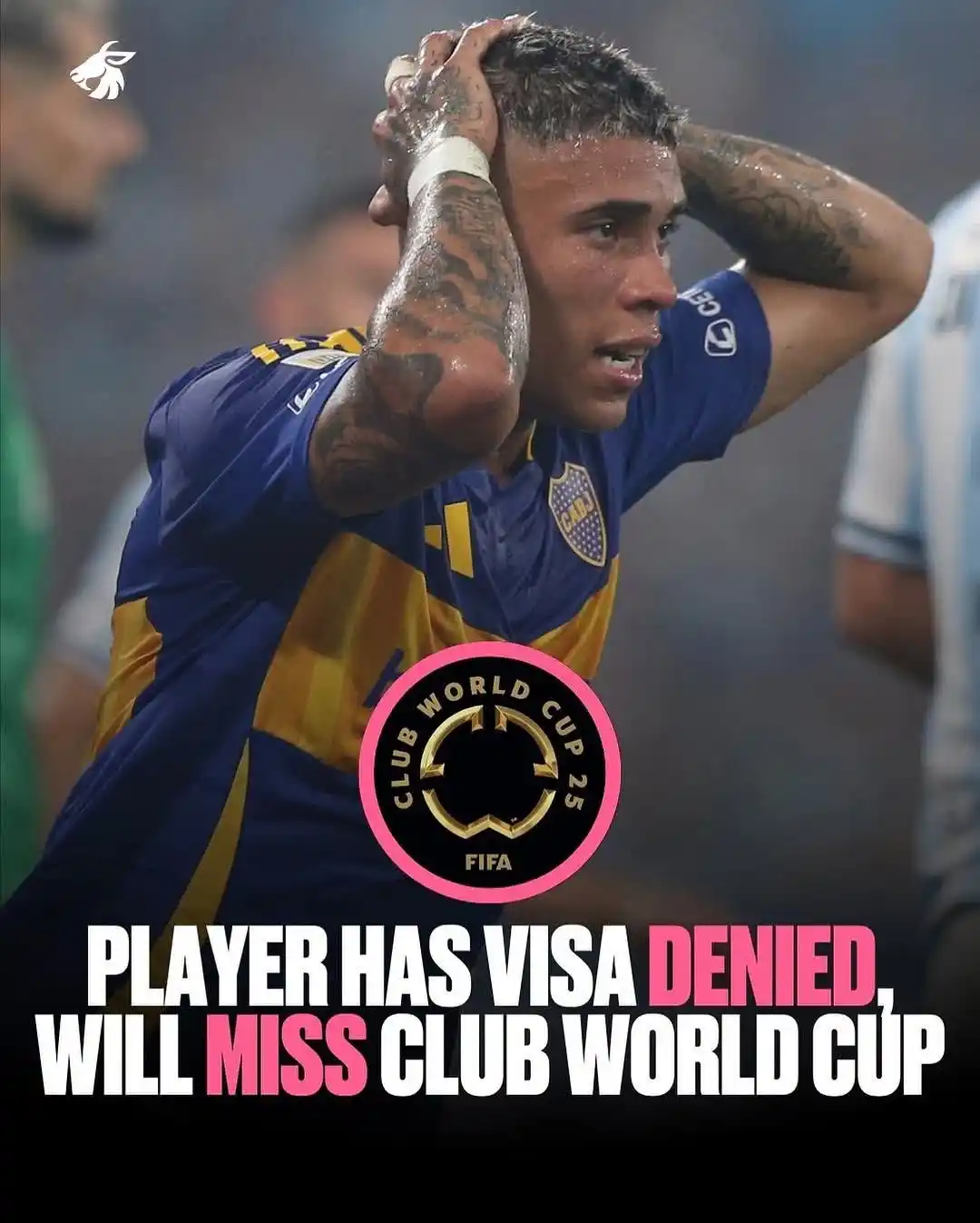 Image from CLUB WORLD CUP: Boca Juniors defender Ayrton Costa denied US visa and will miss the Cl...