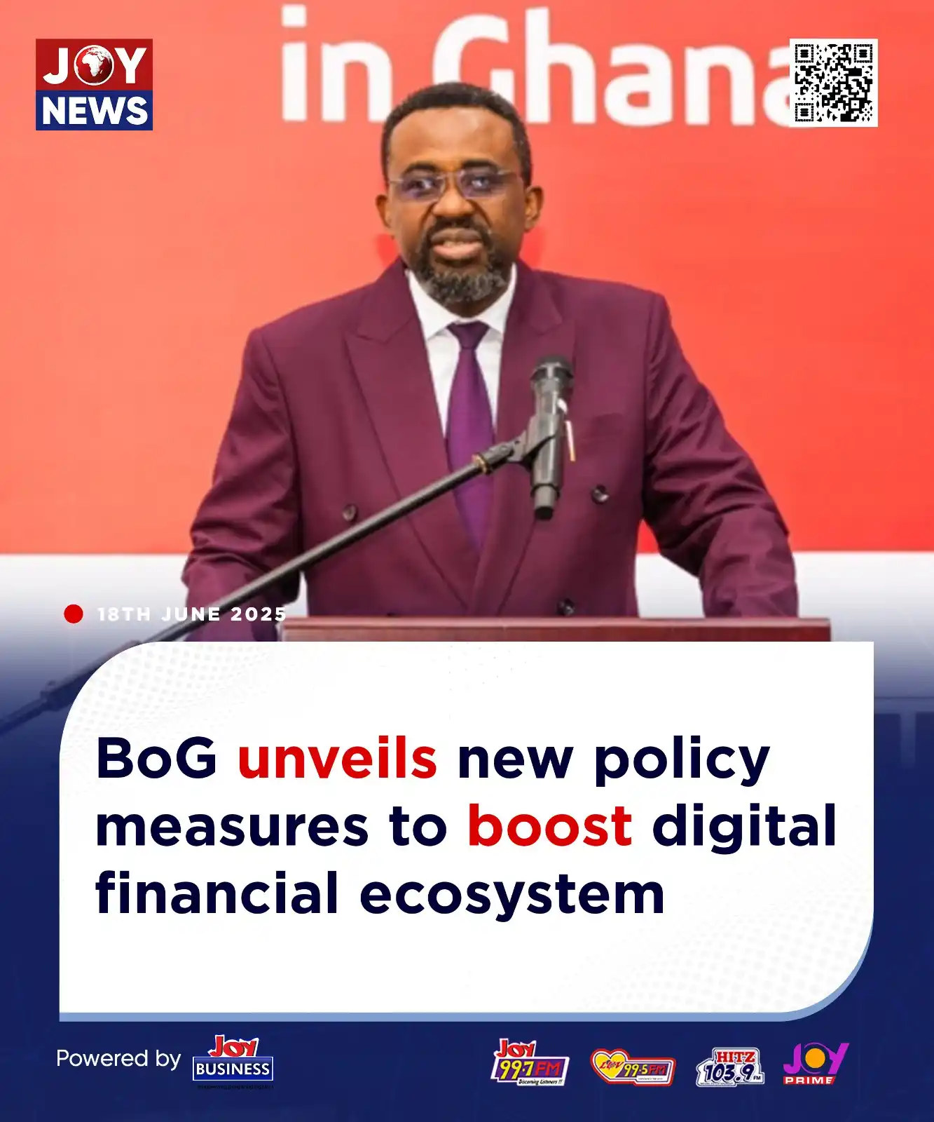 Image from Myjoyonline: BoG unveils new policy measures to boost digital financial ecosystem ...