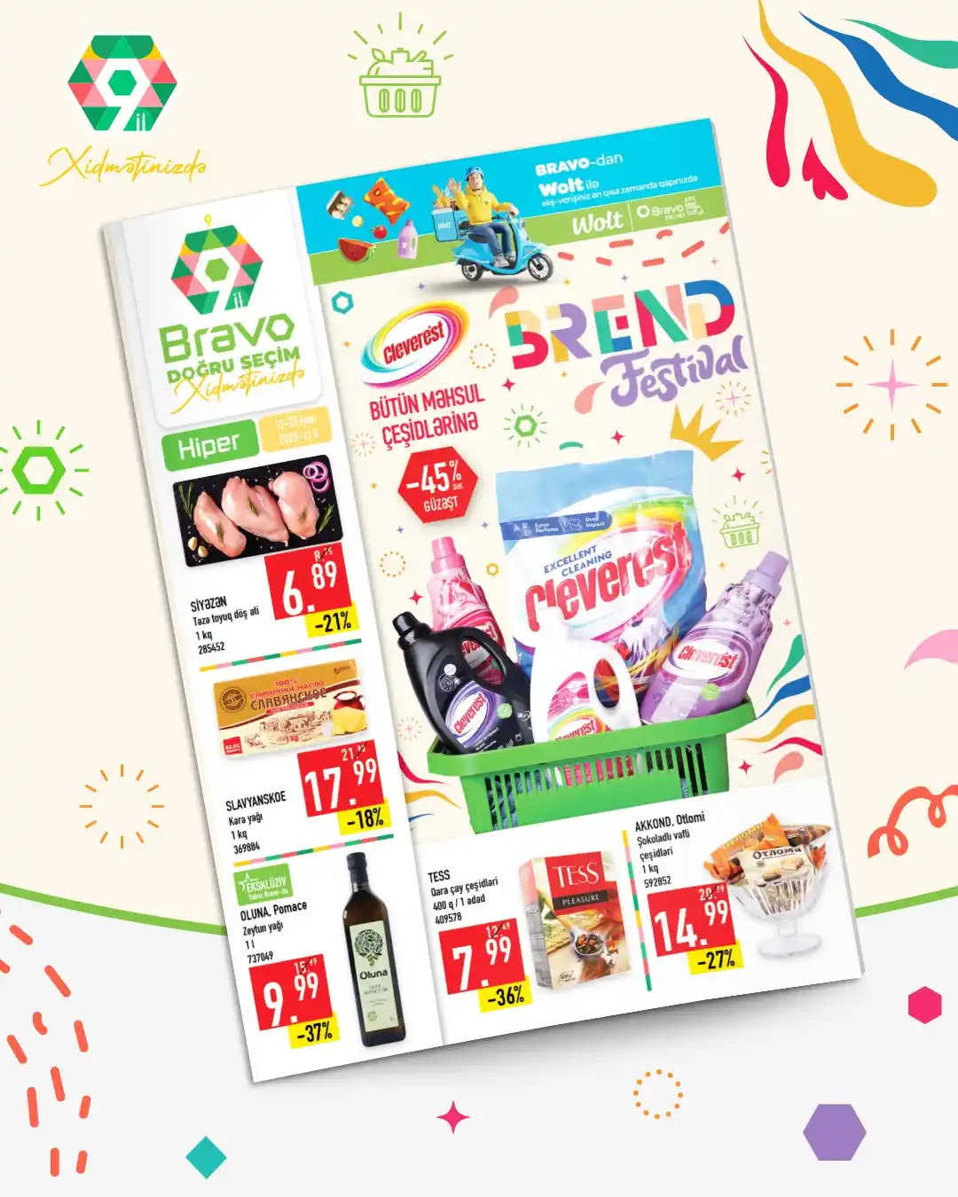 Image from Bravo Supermarket: BRAVO-da "Brend festivalı" başladı! 🥳 12-25 iyun tarixlərndə seçilmiş...