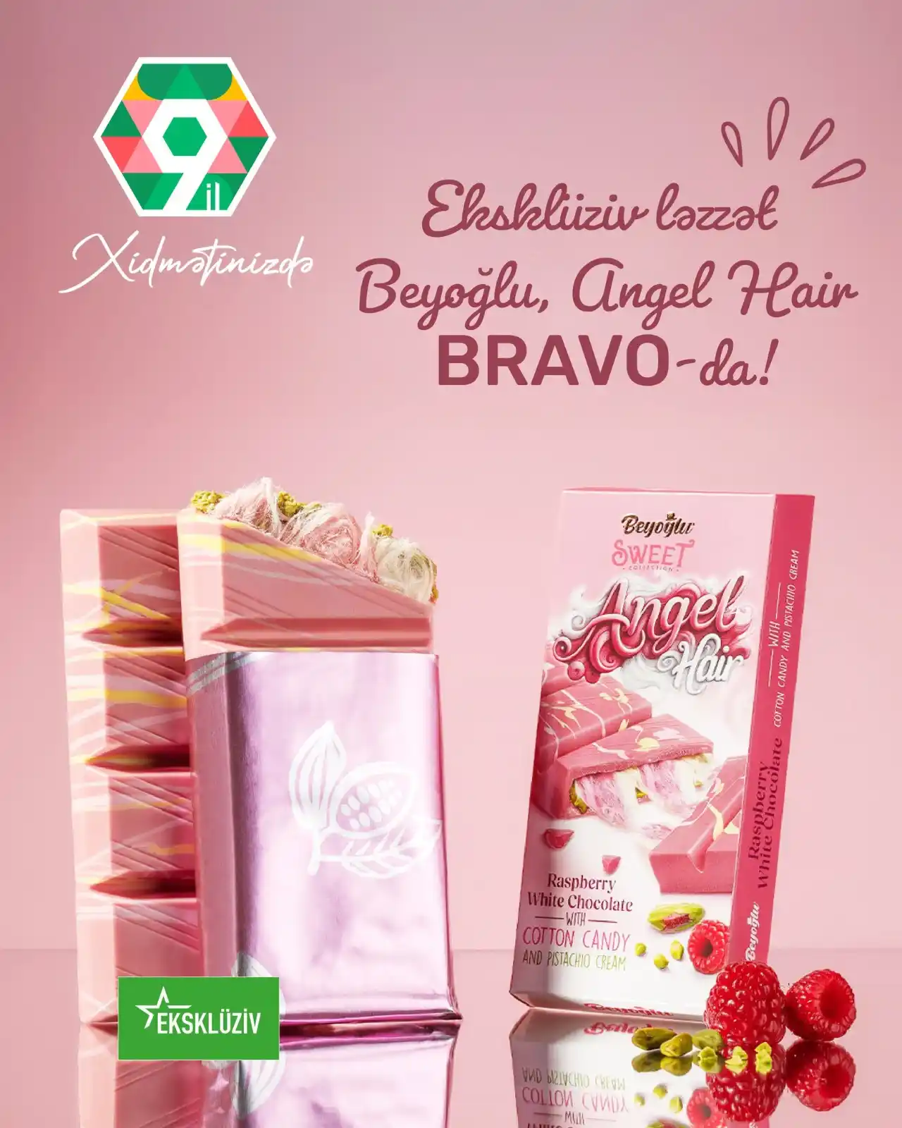 Image from Bravo Supermarket: BRAVO-da yeni məhsul, unikal dad! 😋 Beyoğlu, Angel Hair şokoladları –...