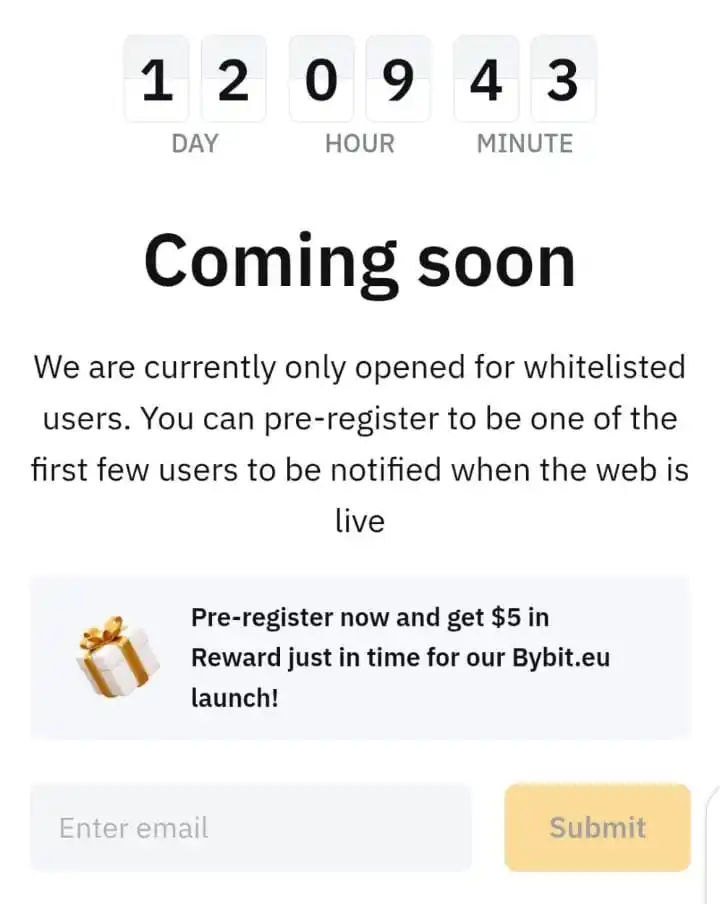 Image from 🆓 Ⓜ️INING 🅿️ROJECTS: 🔉🔉 Bybit Pre ~ Registration 🔥 $5 Reward 👍 ✔️ Claim Now 😁 https...
