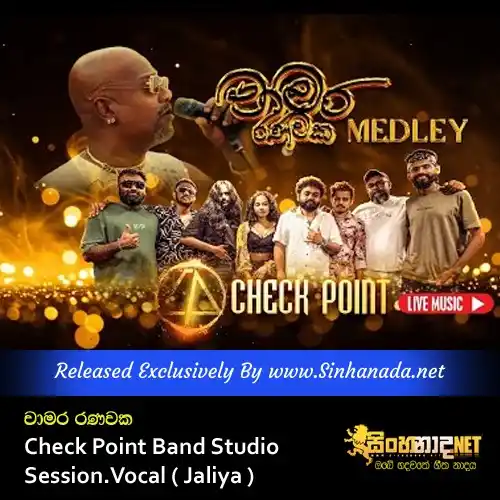 Image from Sinhanada.net: Chamara Ranawaka Medley Check Point Band Studio Session.Vocal ( Jaliya...