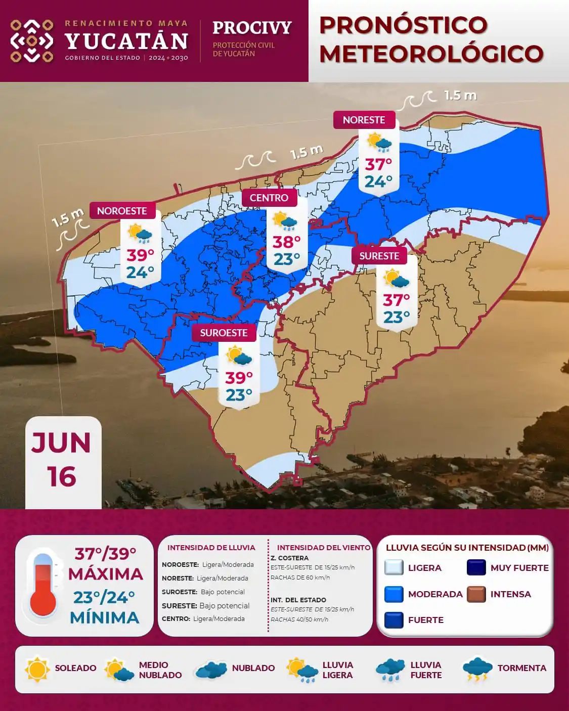 Image from Notirasa: ¡¿Cómo están este lunes, Méridaaa?! 👏✨ Así… tranquilitos… sin tanto e...