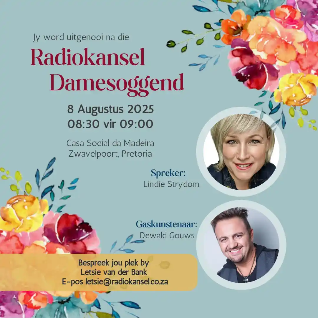 Image from Radio Pulpit: Dames, 8 Augustus is júlle dag! Kom kuier saam met Radiokansel by Cas...