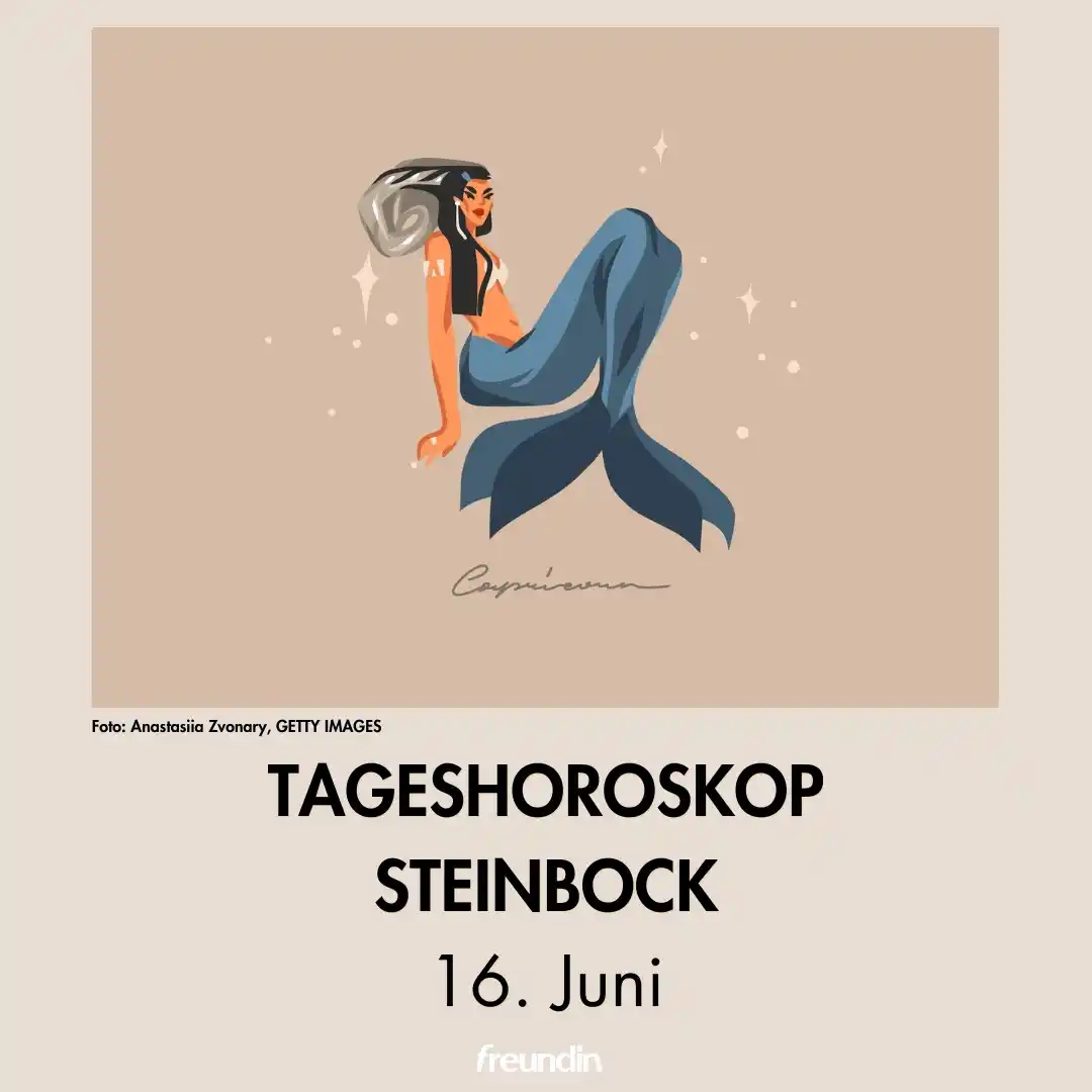 Image from freundin | Sternzeichen Steinbock Horoskop ♑: Deine Mitmenschen erleben dich jetzt als ein ausgelassenes und spritzi...