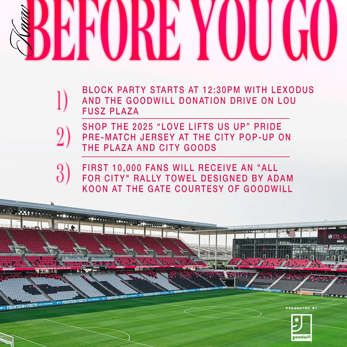 Image from St. Louis CITY SC: Don't forget to show up early! Here is everything you need to know bef...