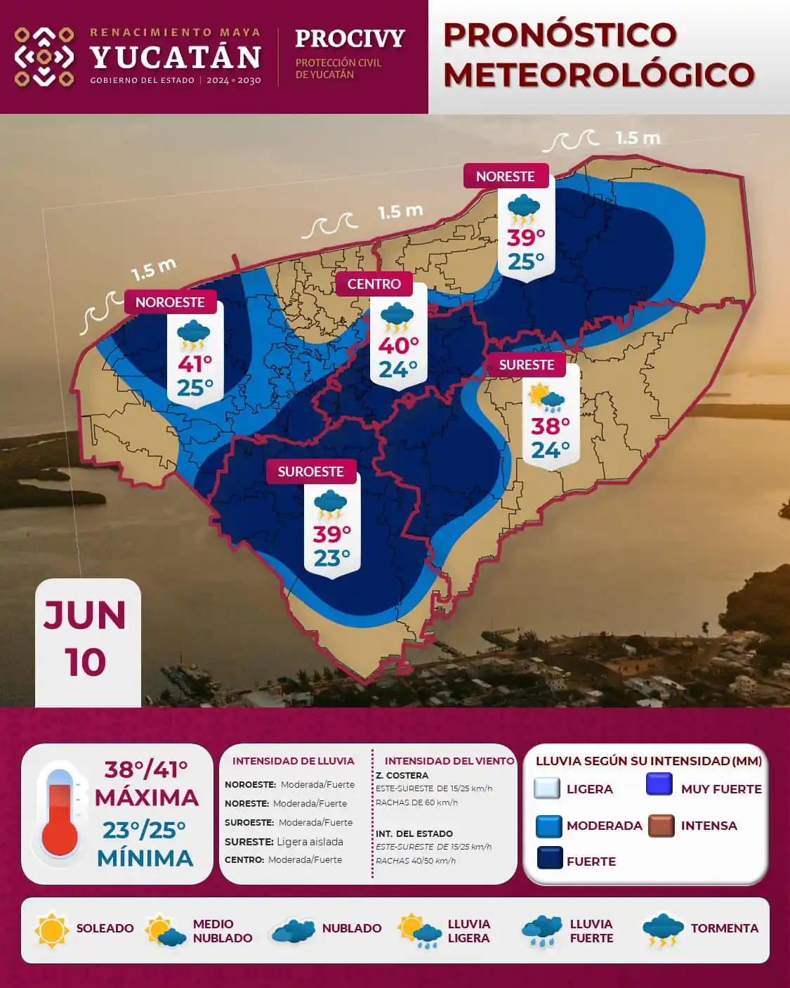 Image from Notirasa: En el capítulo de hoy te presentamos el estado del tiempo con bombas y...