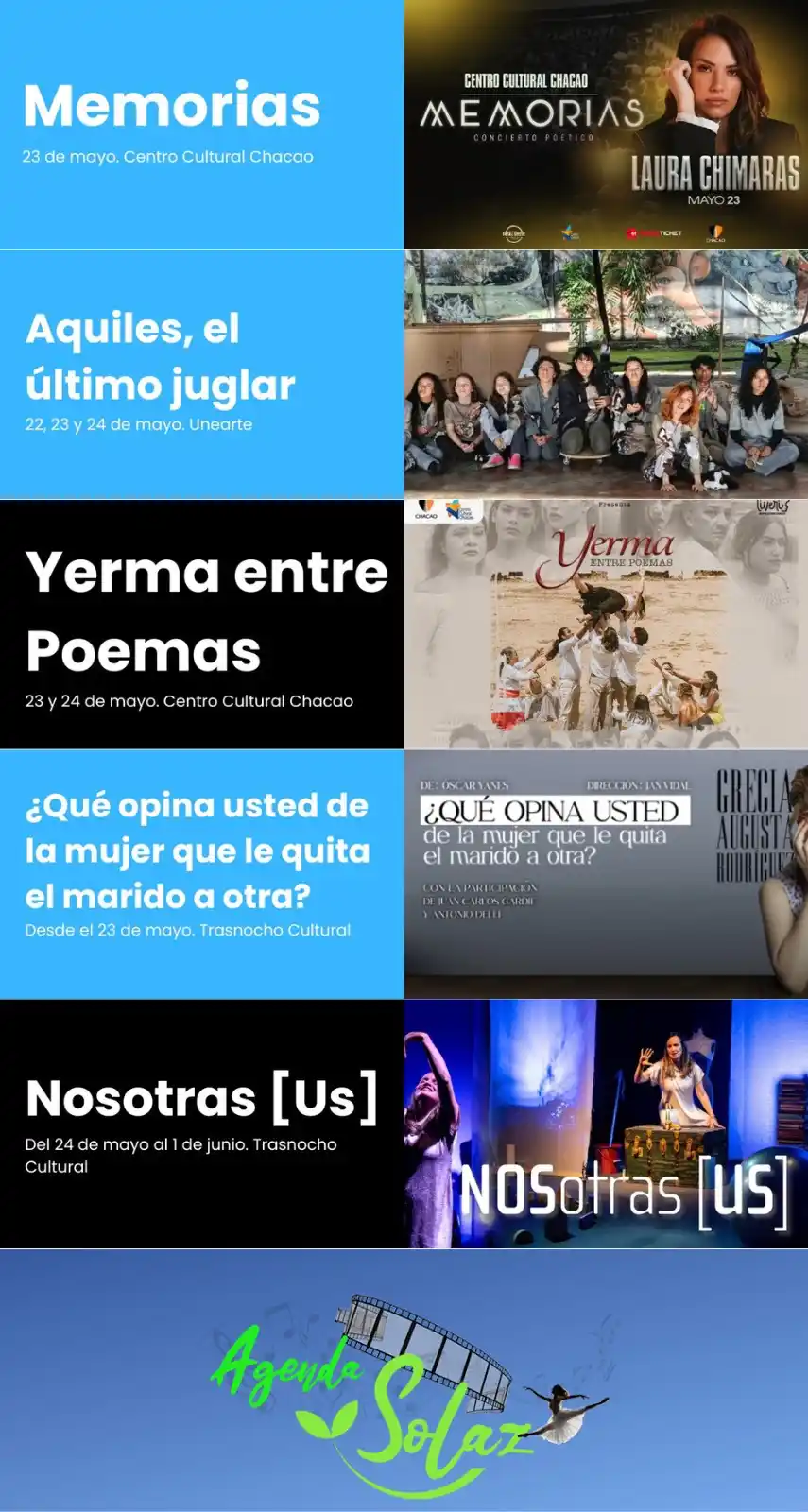 Image from Efecto Cocuyo: *¡Feliz jueves, Cocuyo!* 📆 La Agenda Solaz reúne para ti la mejor o...