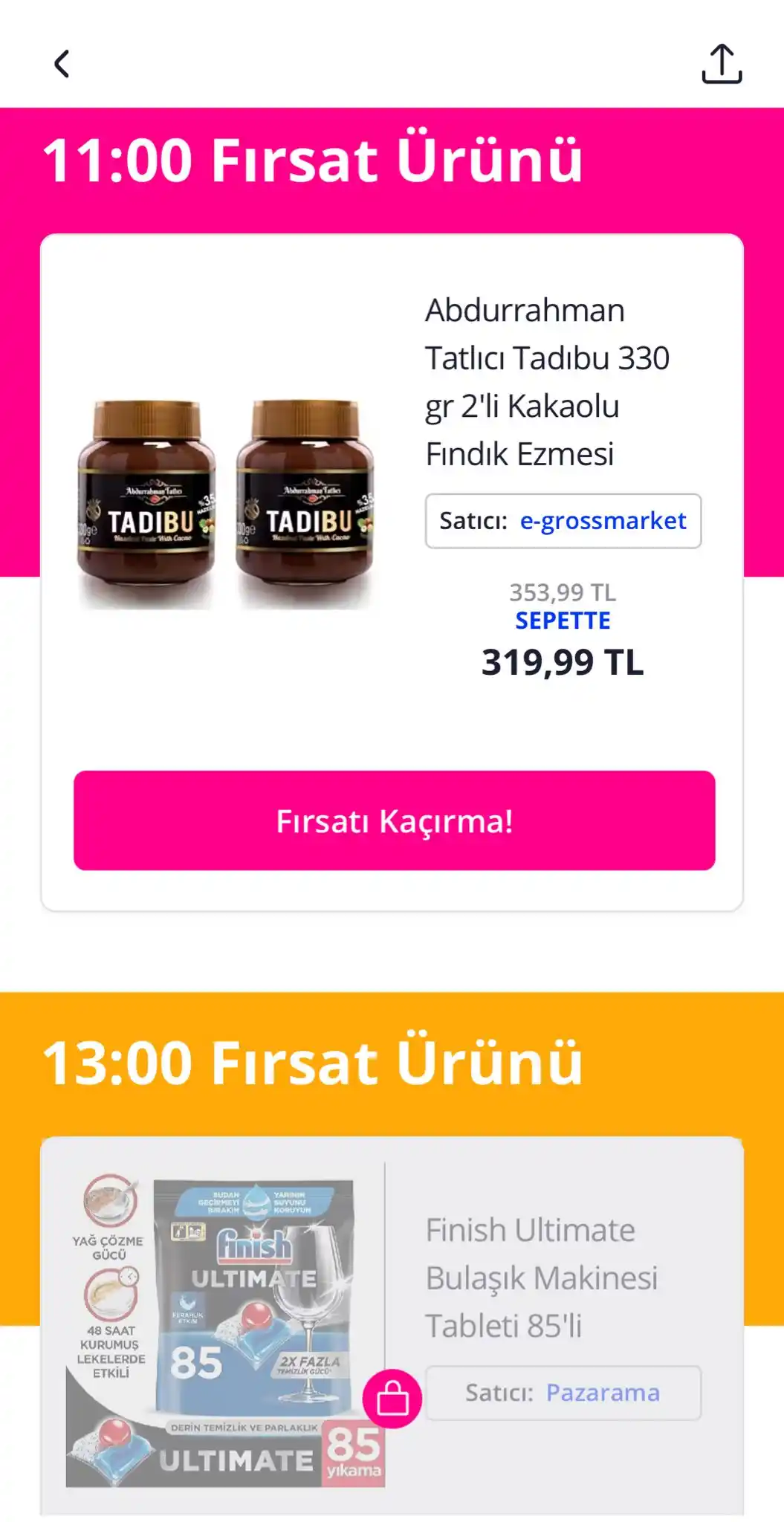 Image from Pazarama: Fırsat ürünleri seni bekliyor 👀 👉🏼https://pazarama.go.link/5Wyir...