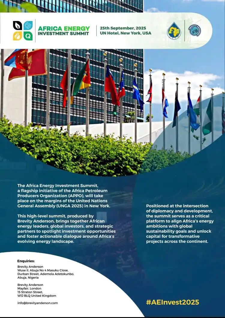 Image from African & Caribbean Energy Network : Join Africa Energy Investment Summit (AEInvest 2025) in New York—where...