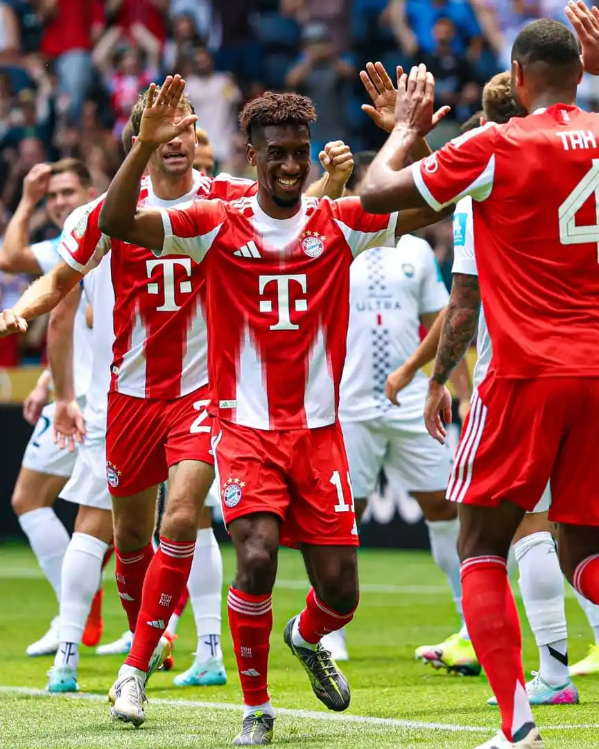 Image from CLUB WORLD CUP: Kingsley Coman scored the first goal of the 2025 Club World Cup. He b...