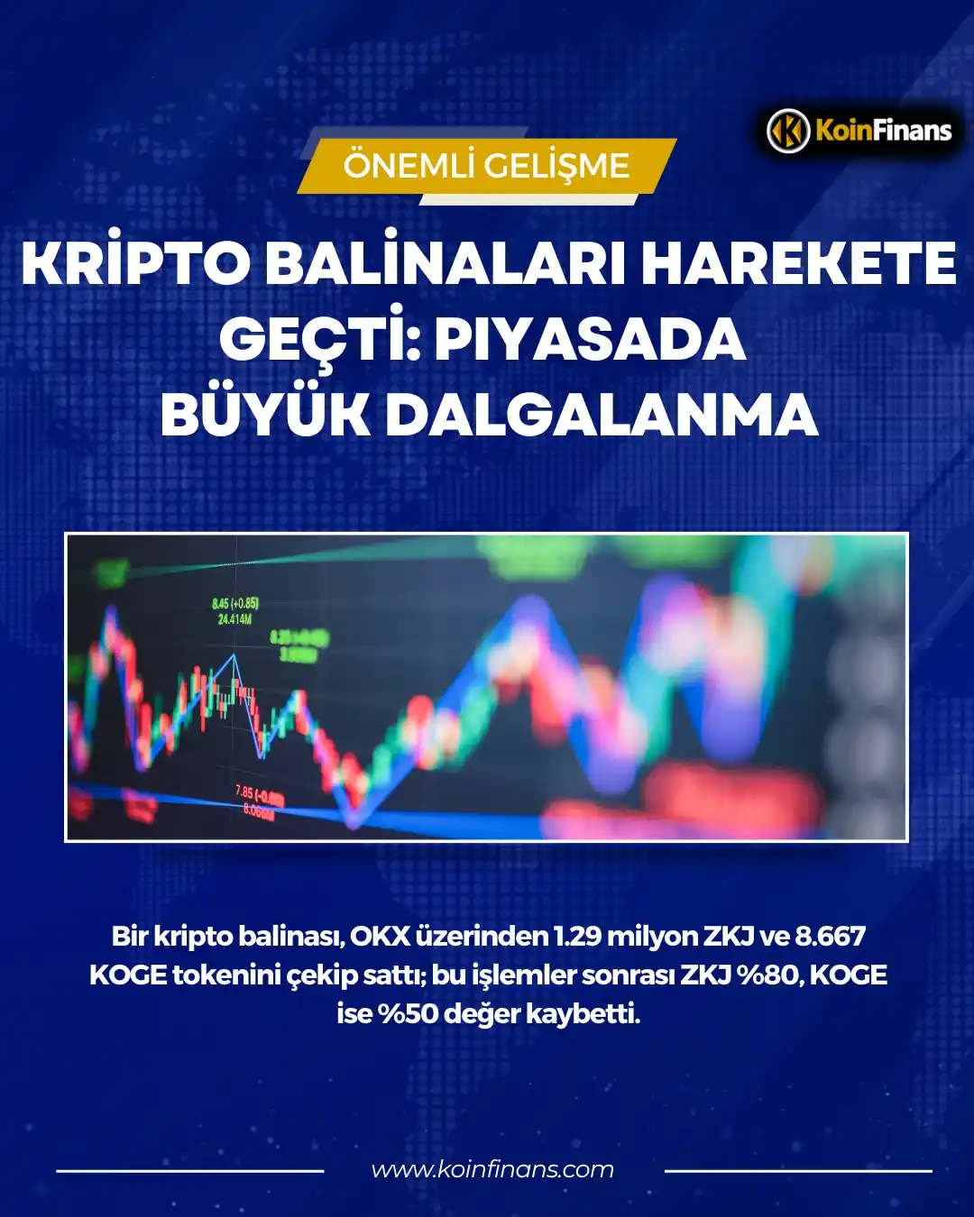 Image from KoinFinans: *Kripto Balinaları Harekete Geçti: Piyasada Büyük Dalgalanma* 👇 Bir ...