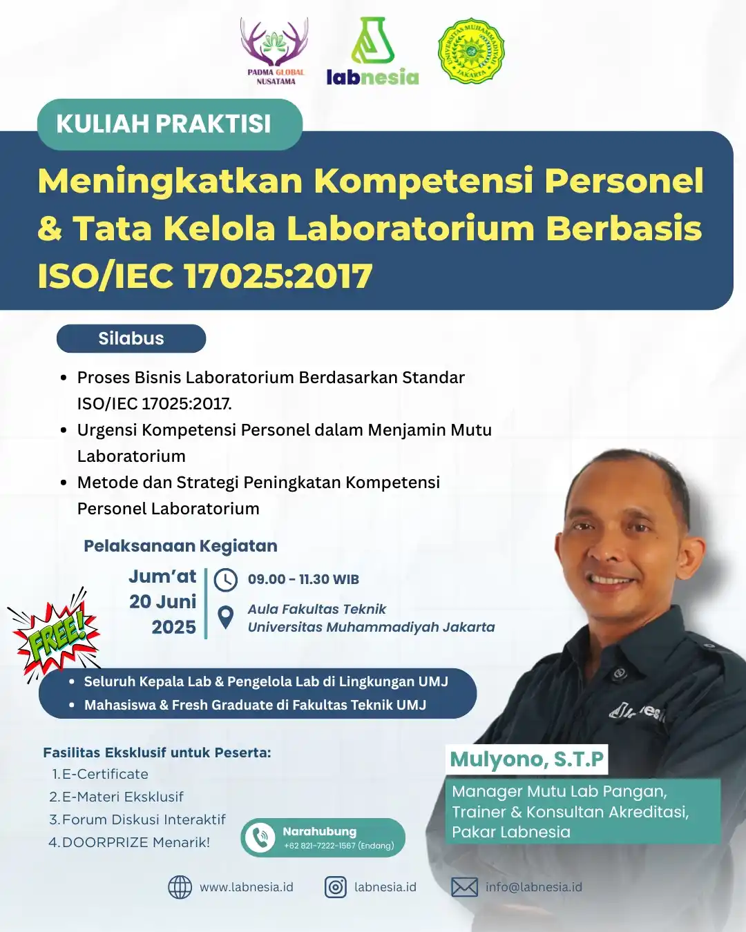 Image from Seputar Fakultas Teknik UMJ: 📣 *KULIAH PRAKTISI – KHUSUS PESERTA TERDAFTAR!* Halo <a class="text-...