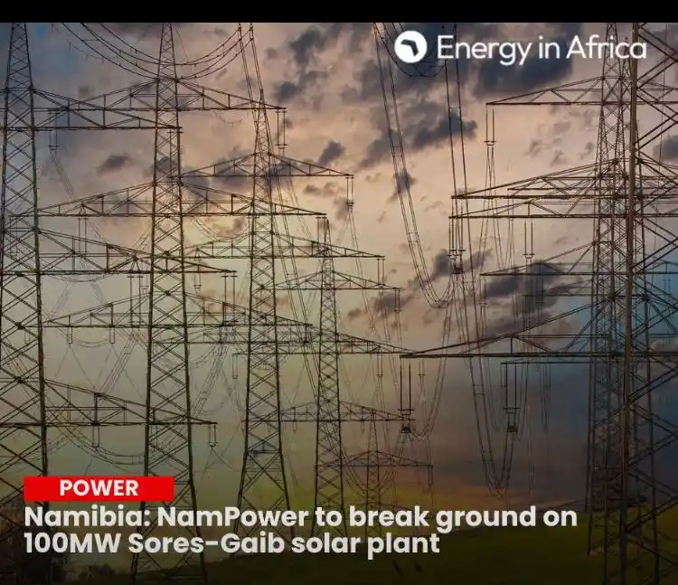 Image from African & Caribbean Energy Network : Namibia: NamPower to break ground on 100MW Sores-Gaib solar plant Na...