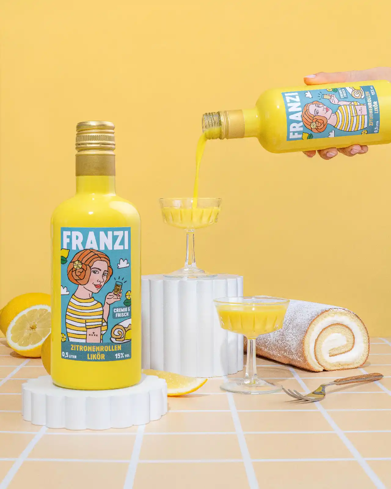 Image from Rum & Co: Neu bei uns im Shop - Franzi Zitronenrollen Likör (vegan)!🍋 Geschmac...