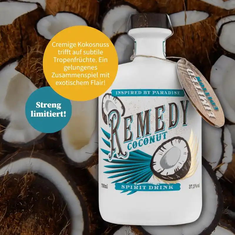 Image from Rum & Co: 🌴NEU und limitiert – Remedy Coconut!🥥 Karibikfeeling im Glas: In ...